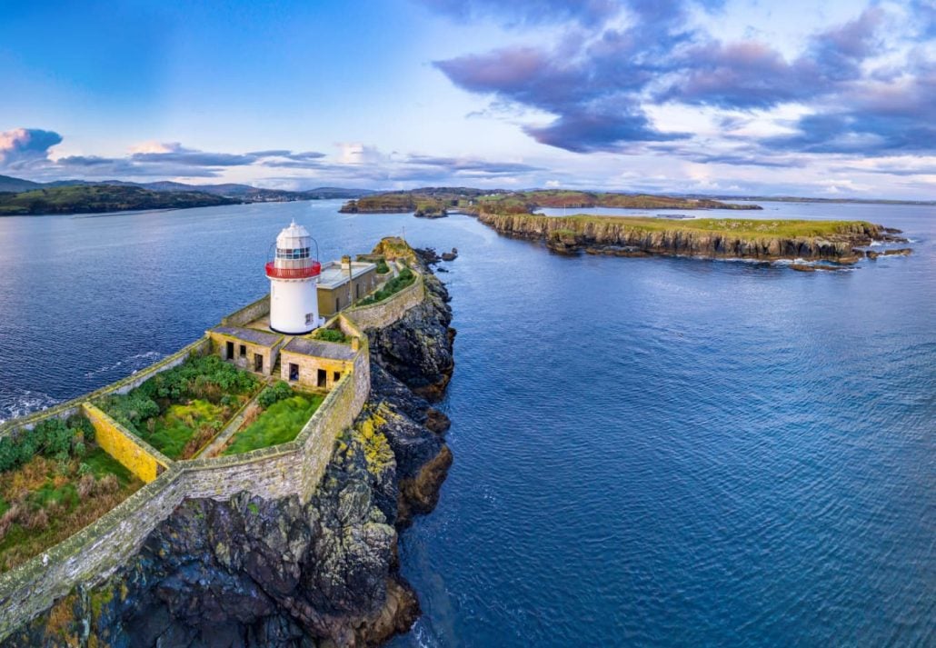 County Donegal's Rotten Island Lighthouse, Ireland, UK.
